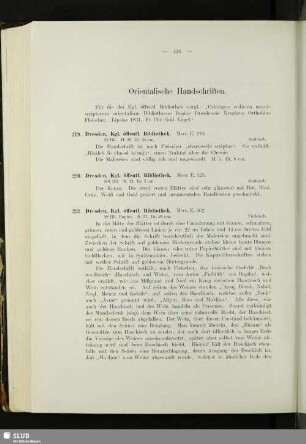 Orientalische Handschriften