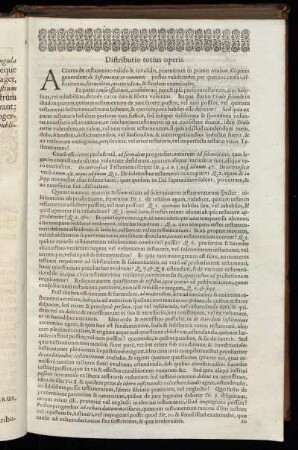 Distributio totius operis.