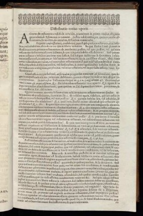 Distributio totius operis.