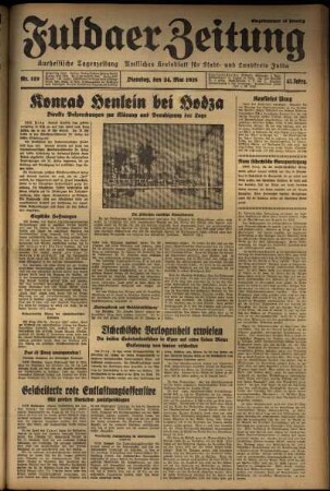 Ausgabe vom Dienstag, den 24. Mai 1938.