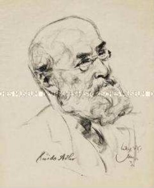 Bildnis des Musikforschers Guido Adler
