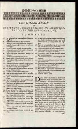 Titulus XXXIX.