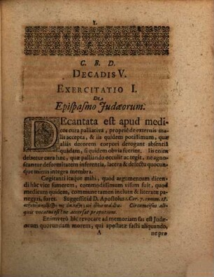 Georgii Wolfgangi Wedelii Exercitationum Medico-Philologicarum Sacrarum Et Profanarum Decas ..., 5