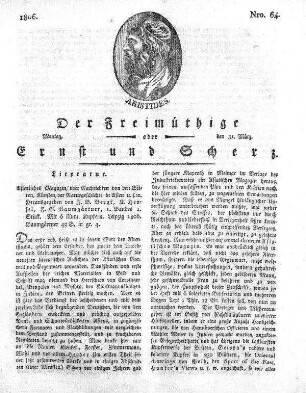 Nro. 64, Montag den 31. März 1806