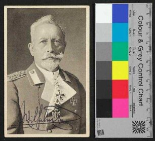 Foto Kaiser Wilhelm II mit Signatur