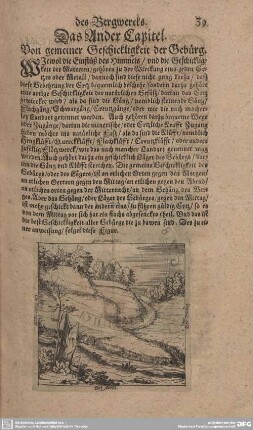 Das Ander Capitel. Von gemeiner Geschicklichkeit der Gebürg.