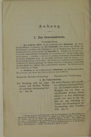I. Zur Gesetzeskunde