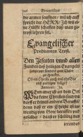 Evangelischer Praedicanten Trost