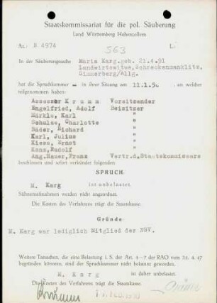 Karg, Maria