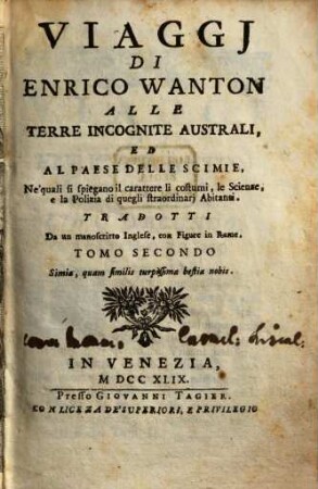 Viaggi di Enrico Wanton ..., 2