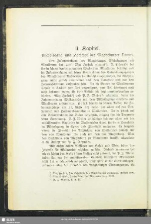 II. Kapitel. Bischofsgang und Hochchor des Magdeburger Domes