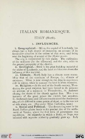 Italian Romanesque. Italy (North)