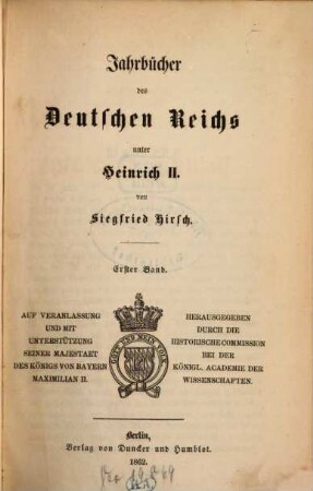 Jahrbücher des Deutschen Reichs unter Heinrich II., 1