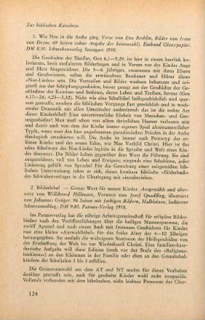 Zur biblischen Katechese