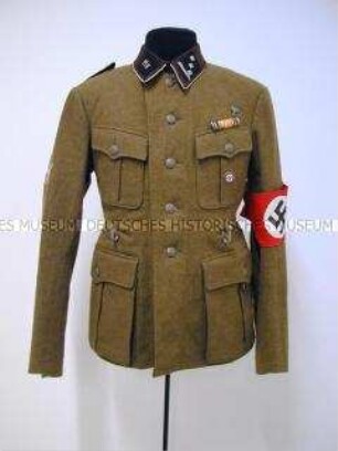 Dienstbluse mit Armbinde - Dienstanzug eines Obersturmführers des NS-Kraftfahrkorps