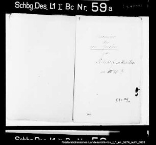 Zinsmeier der von Zerßen zu Beckedorf und Horsten
