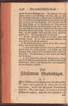 Das Fürstentum Grubenhagen