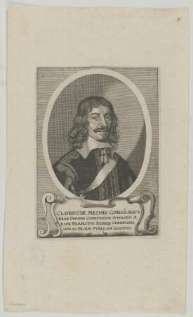 Bildnis des Clavdivs de Mesmes D' Avavx