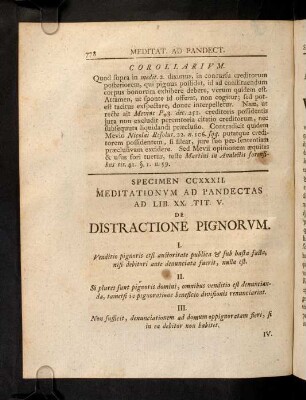 778-786, Sp. 232. De Distractione pignorum