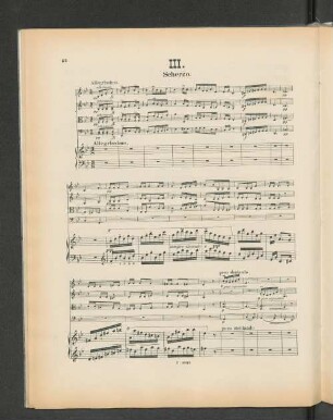 III. Scherzo.