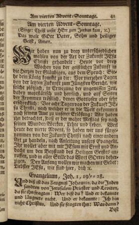 Am vierten Advent-Sonntage