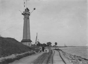Pillau. Blick zum Leuchtturm