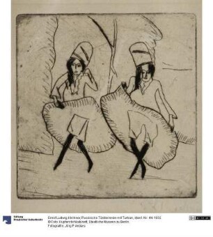 Russische Tänzerinnen mit Turban