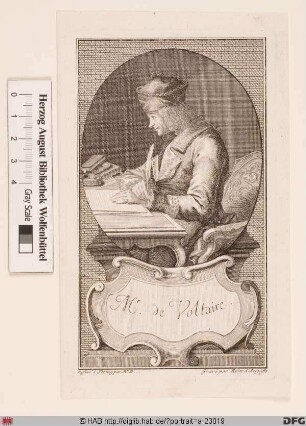 Bildnis Voltaire (eig. François-Marie Arouet)