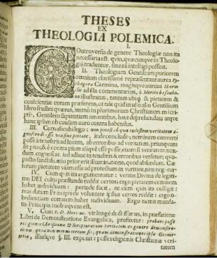Theses Ex Theologia Polemica.