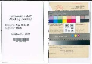 Entnazifizierung Franz Bierbaum , geb. 24.01.1891 (Polizist)