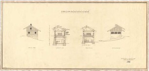 Fick, Roderich; Obersalzberg; Gutshof Obersalzberg; separater Schweinezuchtstall beim Baumgartlehen - Ansichten; Schnitte