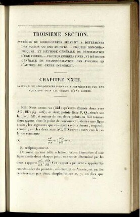 Troisième section.