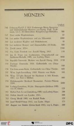 Münzen (Nr. 746-777)