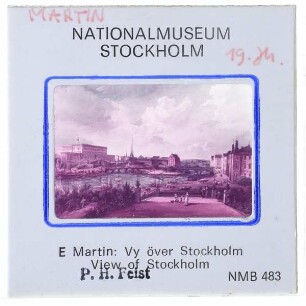 Martin, Ansicht von Stockholm : (Detail, rechter Rand beschnitten)