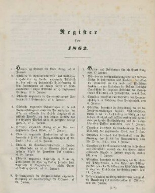 Register for 1862