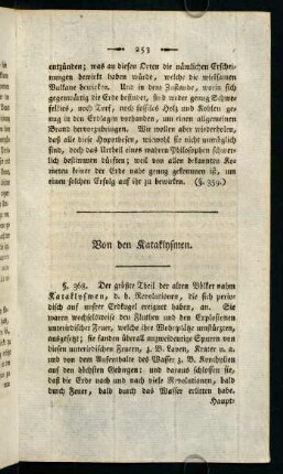 253-264, Von den Kataklysmen