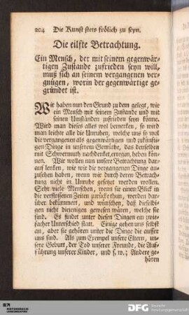 Die eilfte Betrachtung.