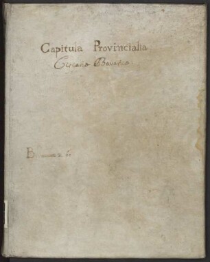 Capitula provincialia Praemonstratensium circariae Bavaricae annis 1601-1730 - BSB Clm 1920