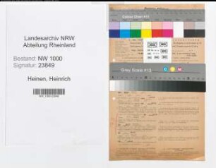 Entnazifizierung Heinrich Heinen, geb. 08.05.1888 (Verw.Angest.)