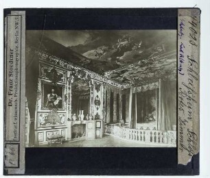 Oberschleißhem, Neues Schloss : Innenansicht, Schlafzimmer des Kurfürsten, Wanddekoration