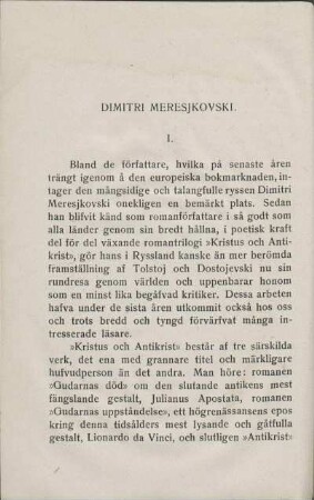 Dimitri Meresjkovski.