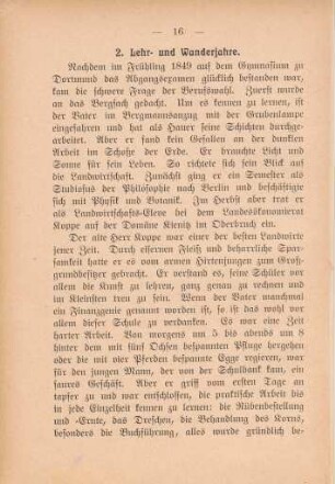 2. Lehr- und Wanderjahre