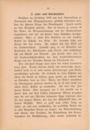 2. Lehr- und Wanderjahre