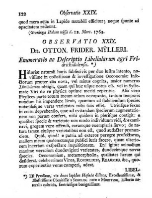 Enumeratio ac Descriptio Libellularum agri Fridrichsdalensis