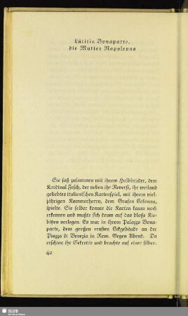 Lätitia Bonaparte, die Mutter Napoleons