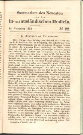 14. November 1832. No 22.