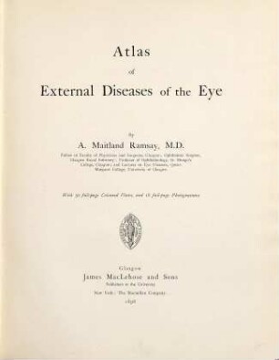 Atlas of external diseases of the eye