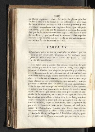 Carta XV.