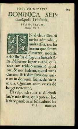 Dominica Septima post Trinitatis ...