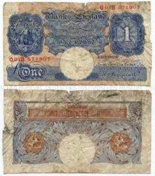 Banknote, 1 Pound